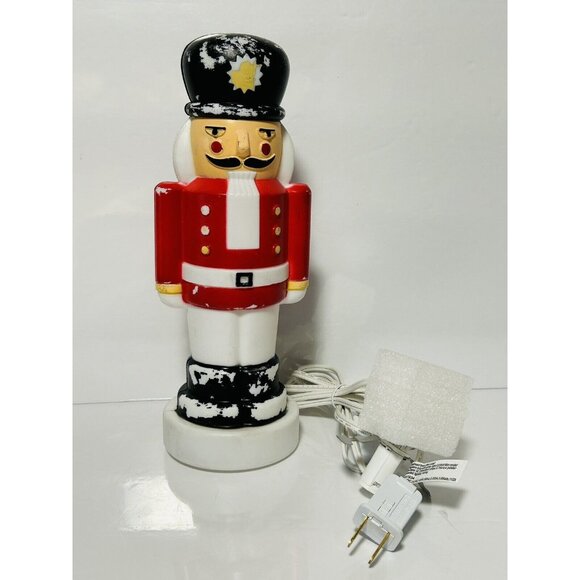 Vintage Empire Blow Mold 1995 Nutcracker Tabletop With Light 10” - Picture 1 of 5
